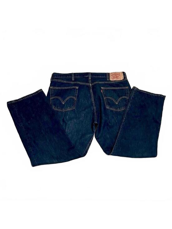 Levi's Other - Vtg 90s Y2K Men Levi's 501 XX Button Fly Dark Wash Rigid Denim Straight Jean 42